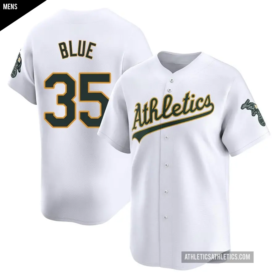 Men's Oakland Athletics ＃35 Vida Blue Limited Blue White Home Jersey